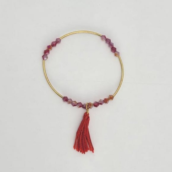 Crystal Red Handmade Semanario Bracelets - Picture 3 of 8